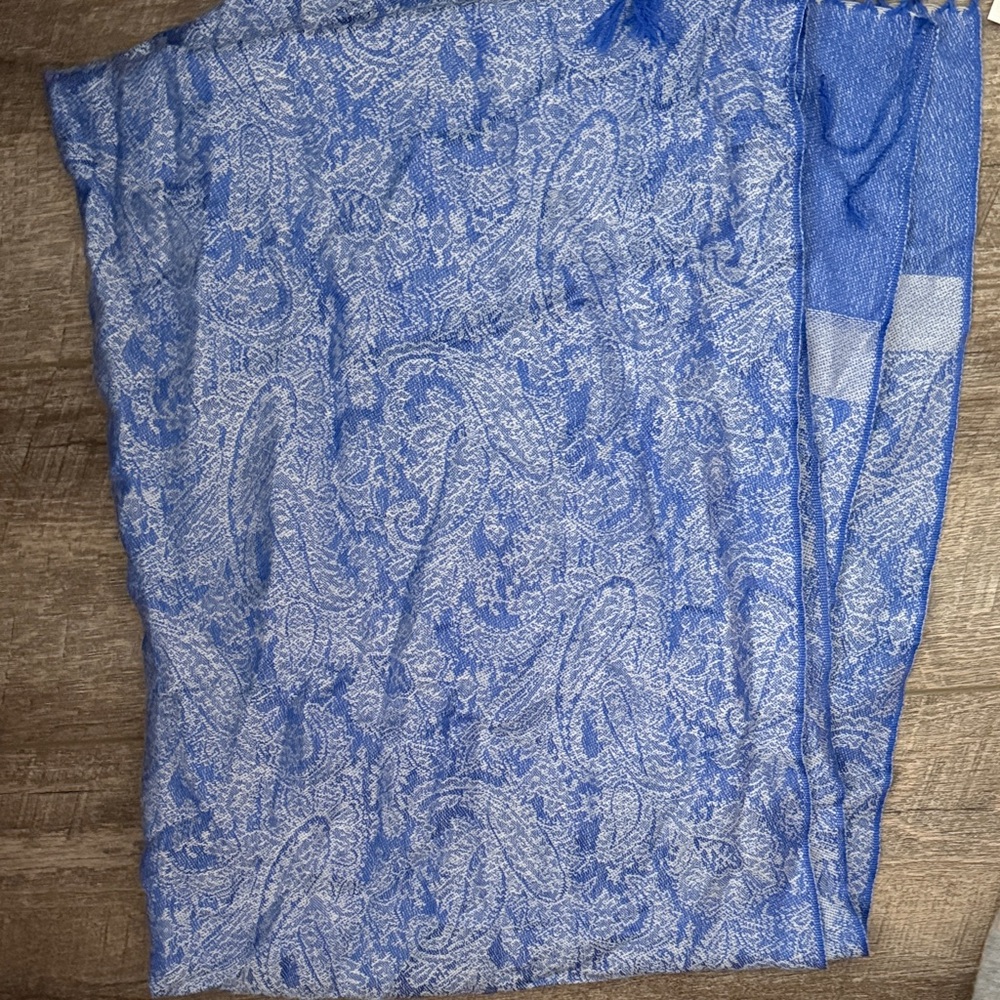 Blue Paisley Scarf